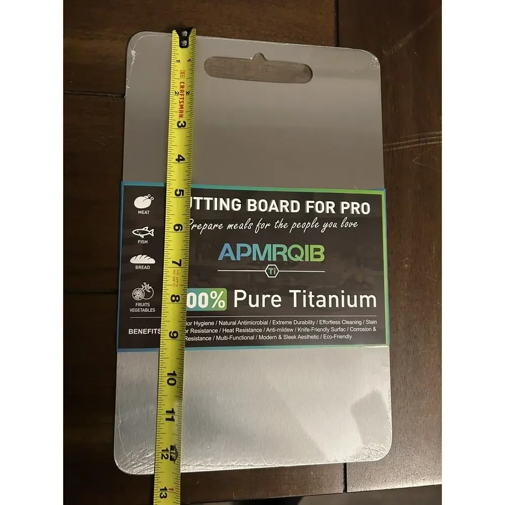 APMRQIB Pure Titanium Cutting Board 12.5